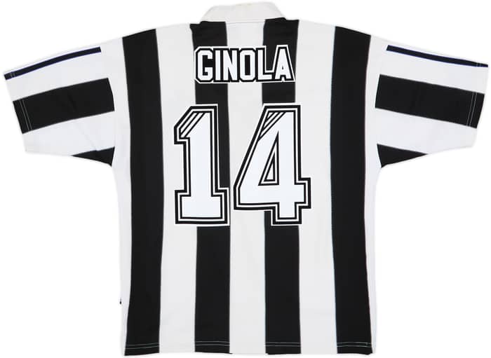 1995-97 Newcastle Home Shirt Ginola #14 - 8/10 - (S)