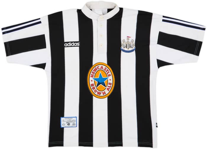 1995-97 Newcastle Home Shirt Ginola #14 - 8/10 - (S)
