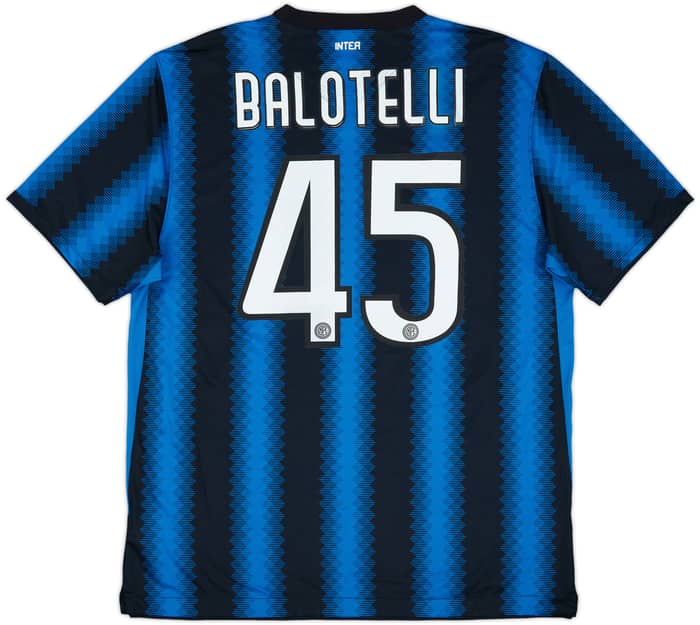 2010-11 Inter Milan Home Shirt Balotelli #45 - 5/10 - (XL)