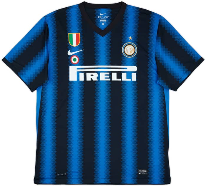 2010-11 Inter Milan Home Shirt Balotelli #45 - 5/10 - (XL)