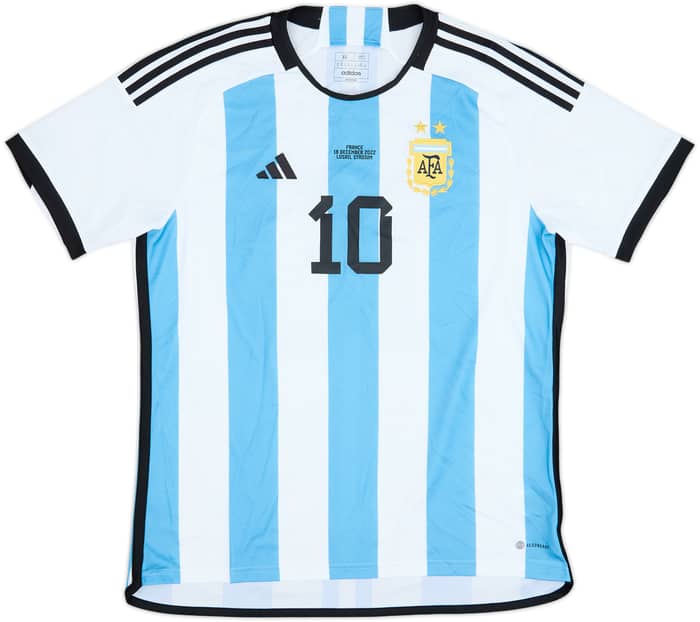 2022-23 Argentina Home Shirt Messi #10 - 8/10 - (XL)