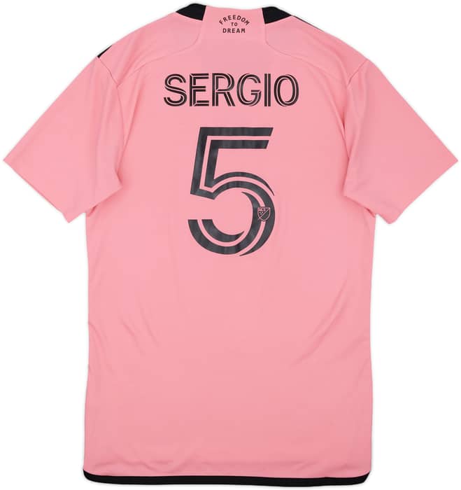 2024-25 Inter Miami Home Shirt Sergio #5 - 9/10 - (S)