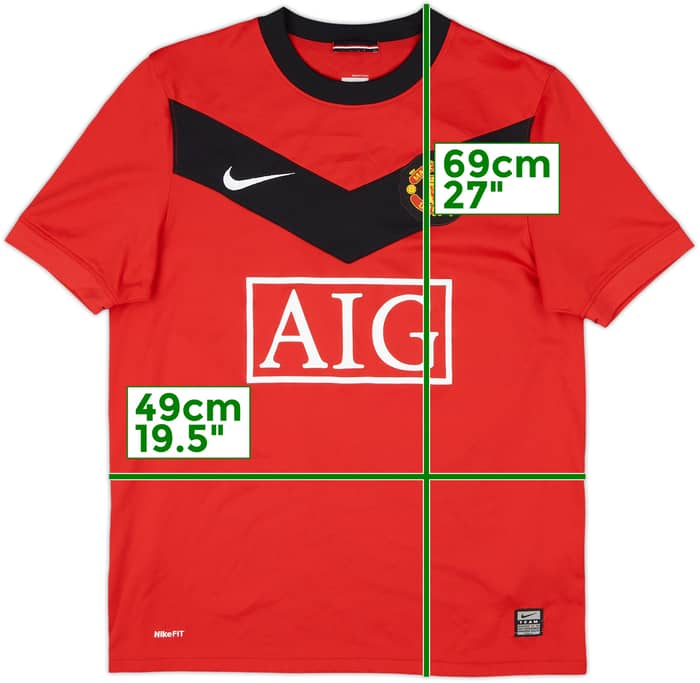 2009-10 Manchester United Home Shirt Owen #7 - 7/10 - (S)