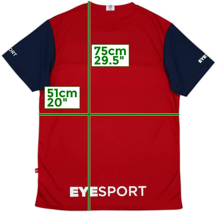 2023-24 Cagliari Eye Training Shirt - 8/10 - (XL)