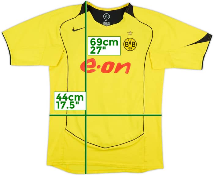 2004-05 Borussia Dortmund Home Shirt Rosicky #10 - 6/10 - (XL.Boys)