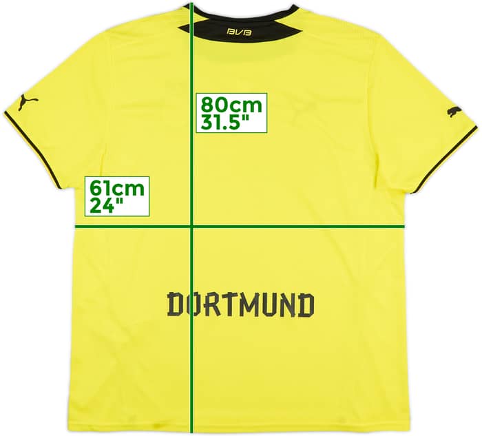 2013-14 Borussia Dortmund Home Shirt - 8/10 - (XXL)