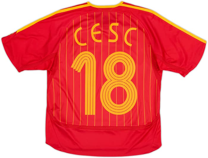 2006-08 Spain Home Shirt Cesc #18 - 9/10 - (M.Boys)