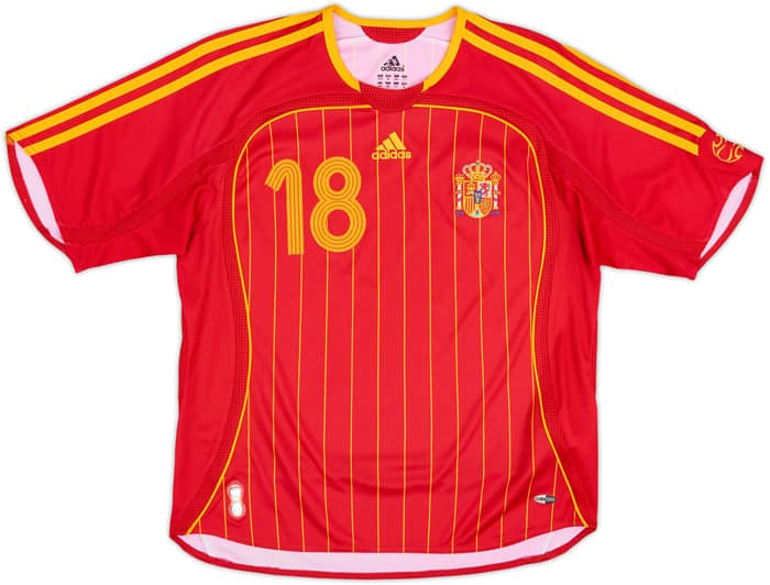 2006-08 Spain Home Shirt Cesc #18 - 9/10 - (M.Boys)
