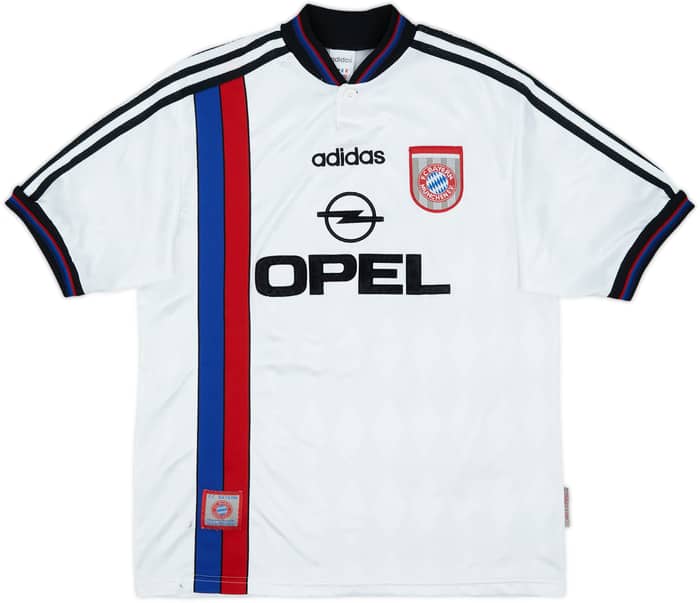 1996-98 Bayern Munich Away Shirt Basler #13 - 8/10 - (XL.Boys)
