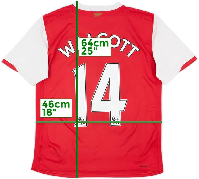 2006-08 Arsenal Home Shirt Walcott #14 - 7/10 - (L.Boys)