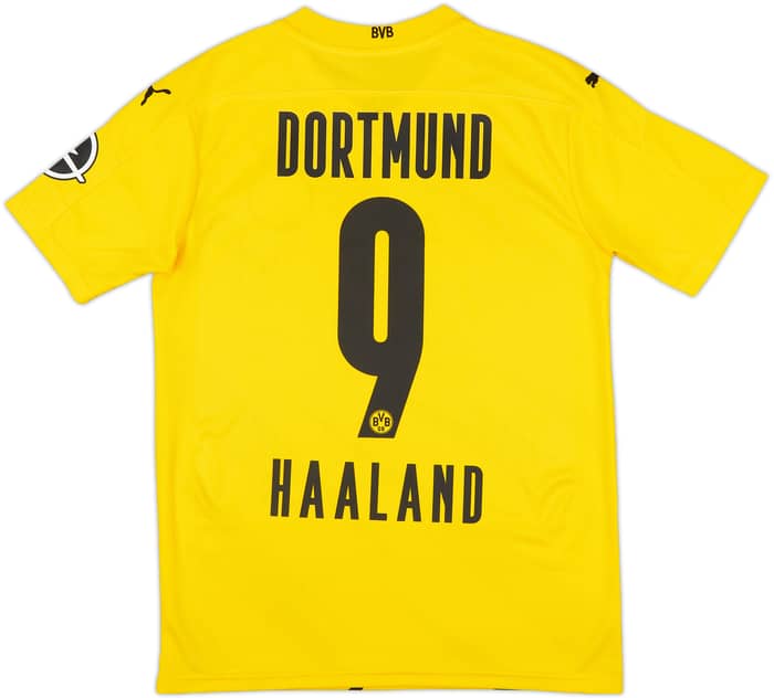 2020-21 Borussia Dortmund Home Shirt Haaland #9 - 6/10 - (S)