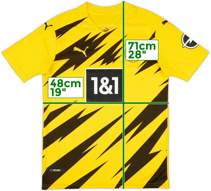 2020-21 Borussia Dortmund Home Shirt Haaland #9 - 6/10 - (S)