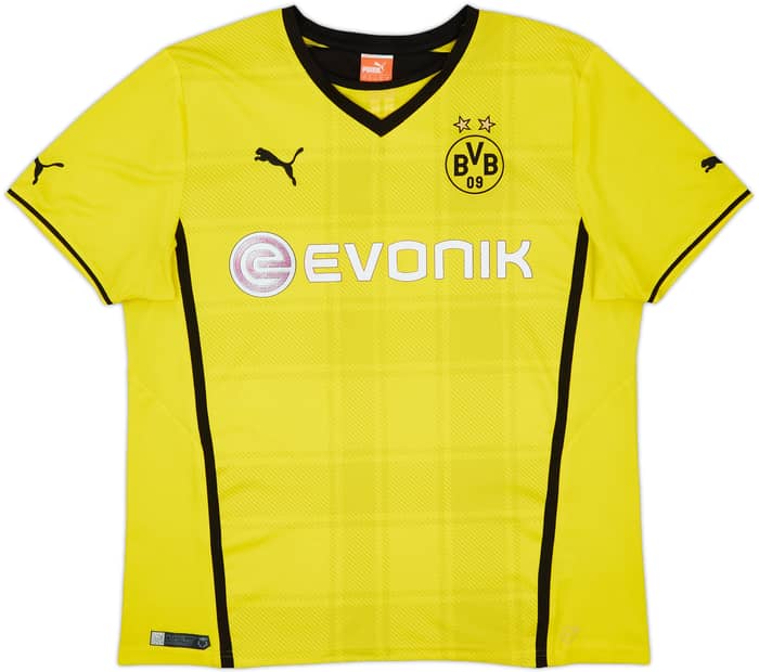 2013-14 Borussia Dortmund Home Shirt - 4/10 - (XL)