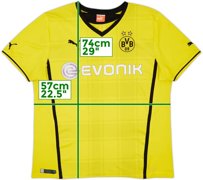 2013-14 Borussia Dortmund Home Shirt - 4/10 - (XL)