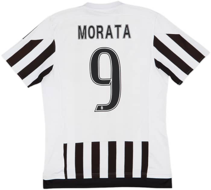 2015-16 Juventus Home Shirt Morata #9 - 8/10 - (M)