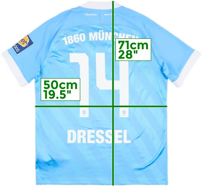 2020-21 1860 Munich Local Camiseta Dressel #14 - 7/10 - (L)