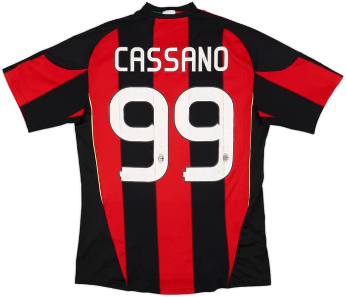 2010-11 AC Milan Home Shirt Cassano #99 - 7/10 - (S)