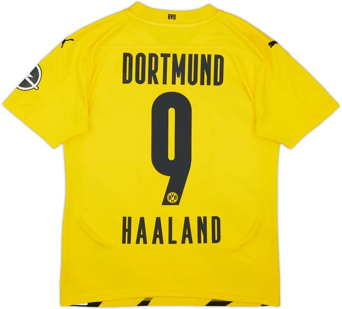 2020-21 Borussia Dortmund Home Shirt Haaland #9 - 6/10 - (S)