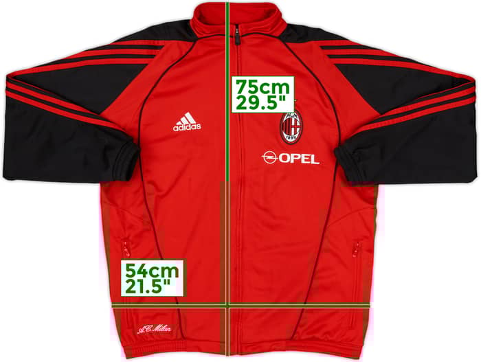 2005-06 AC Milan adidas Track Jacket - 8/10 - (XL.Boys)