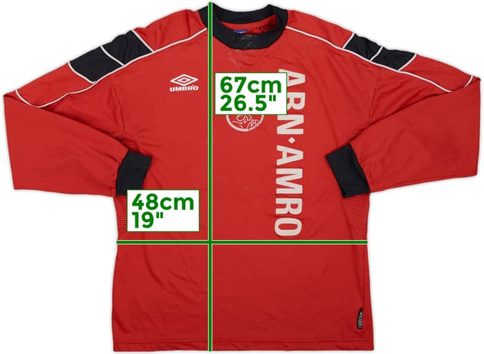 1998-99 Ajax Umbro Training L/S Shirt - 5/10 - (XL.Boys)