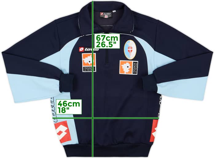 2006-07 Treviso Player Issue Lotto 1/4 Zip Drill Top - 8/10 - (XS)