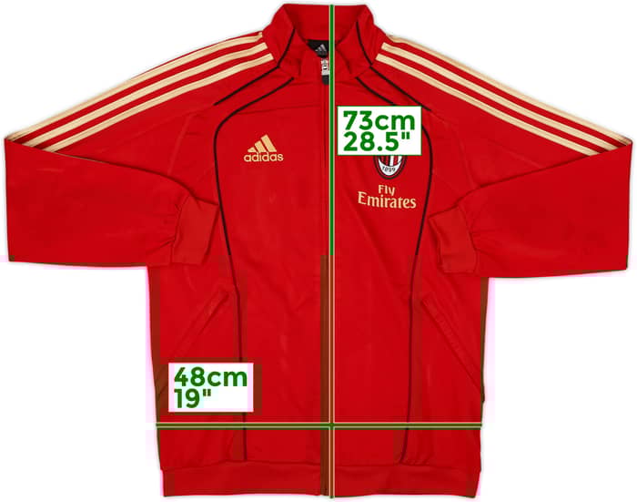 2010-11 AC Milan adidas Track Jacket - 8/10 - (S)