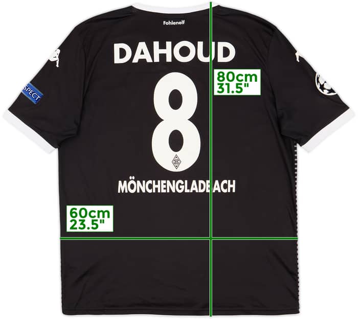 2015-16 Borussia Monchengladbach European Home Shirt Dahoud #8 - 7/10 - (XXL)