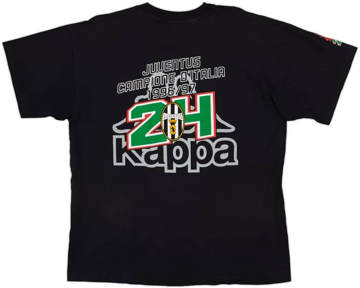 1996-97 Juventus Kappa Campioni 24 Graphic Tee - 8/10 - (XL)
