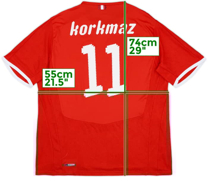 2008-09 Austria Home Shirt Korkmaz #11 - 7/10 - (L)