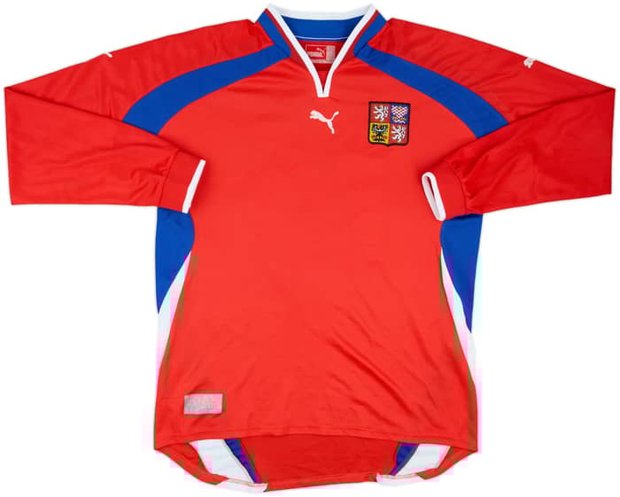 2000-02 Czech Republic Home L/S Shirt #16 - 6/10 - (XL)