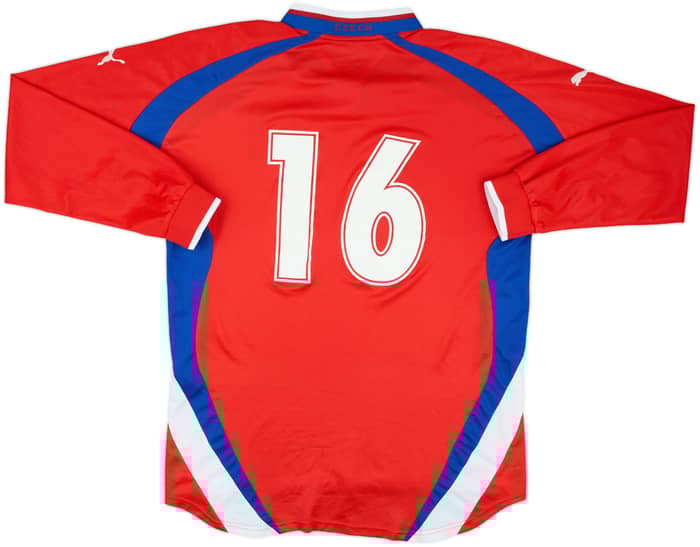 2000-02 Czech Republic Home L/S Shirt #16 - 6/10 - (XL)
