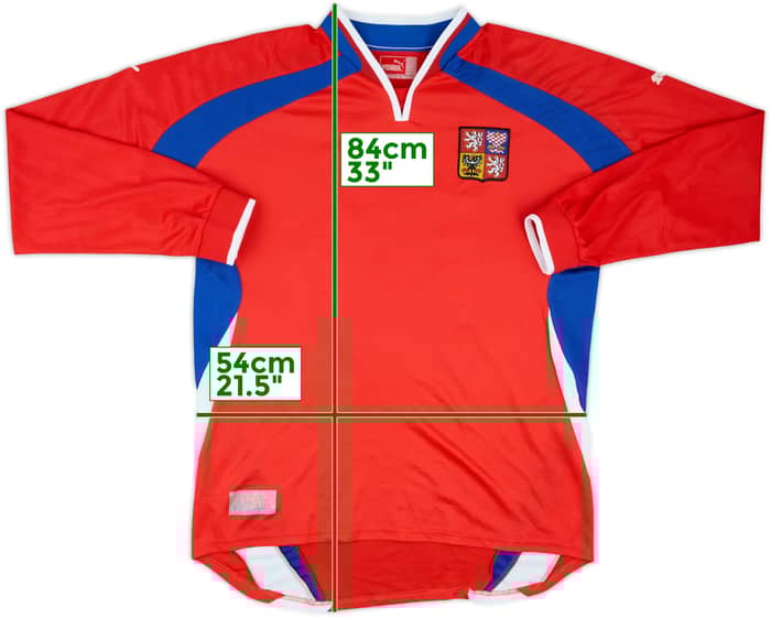 2000-02 Czech Republic Home L/S Shirt #16 - 6/10 - (XL)