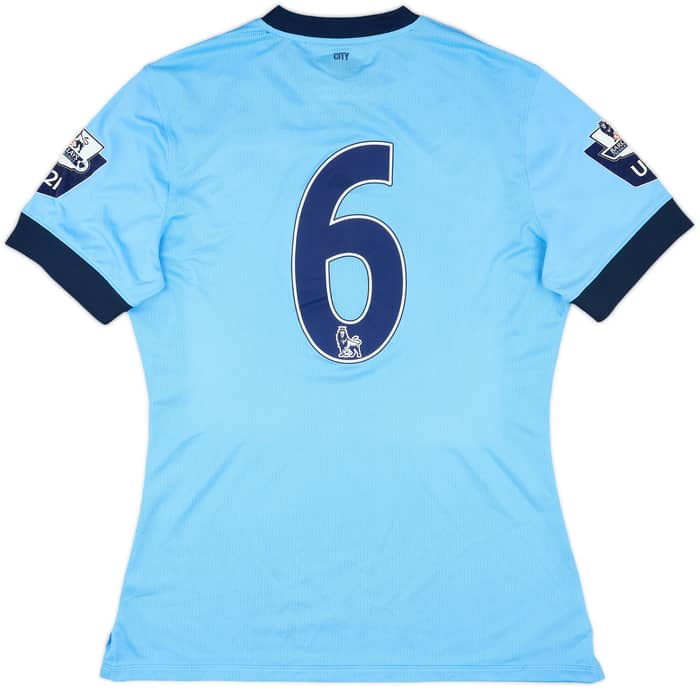2014-15 Manchester City Match Worn International Cup Final Home Shirt #6 (Glendon)