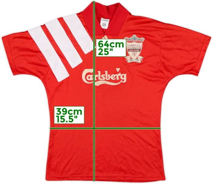 1992-93 Liverpool Centenary Home Shirt - 7/10 - (S)
