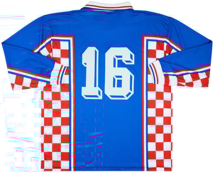 1998-01 Croatia Match Issue Away L/S Shirt #16