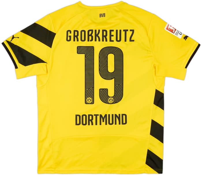 2014-15 Borussia Dortmund Home Shirt Grobkreutz #19 - 6/10 - (L)