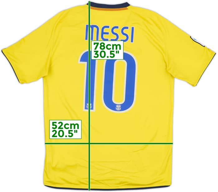 2008-10 Barcelona Away Shirt Messi #10 - 8/10 - (M)
