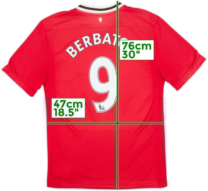 2011-12 Manchester United Home Shirt Berbatov #9 - 5/10 - (L)