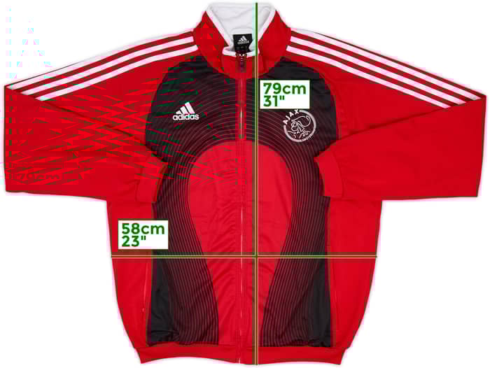 2007-08 Ajax adidas Track Jacket - 8/10 - (XL)