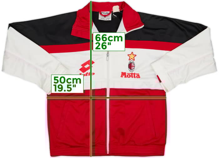 1993-94 AC Milan Lotto Track Jacket - 8/10 - (S)