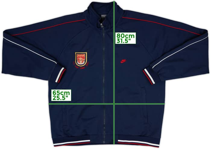 2000-01 Nike Template Track Jacket (Arsenal) - 8/10 - (XL)