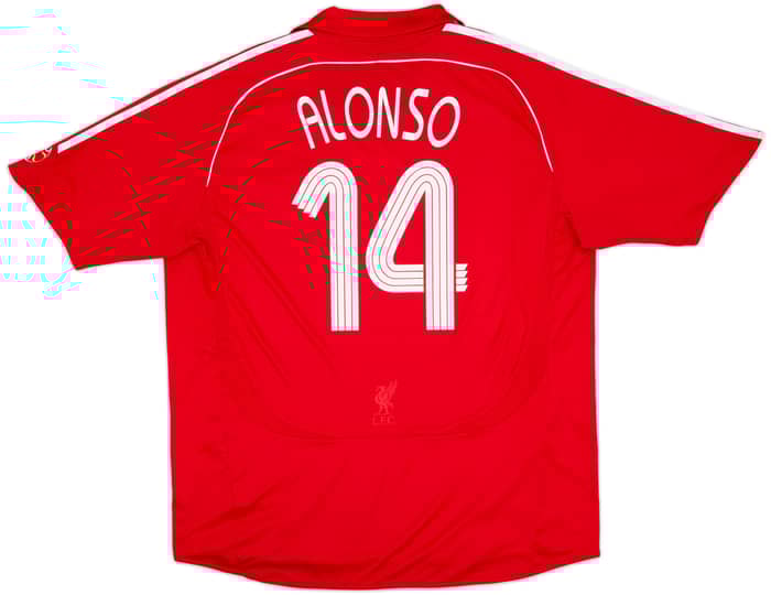 2006-08 Liverpool Home Shirt Alonso #14 - 5/10 - (XXL)