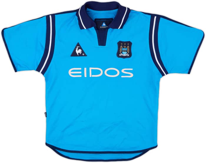 2001-02 Manchester City Home Shirt - 8/10 - (S.Boys)