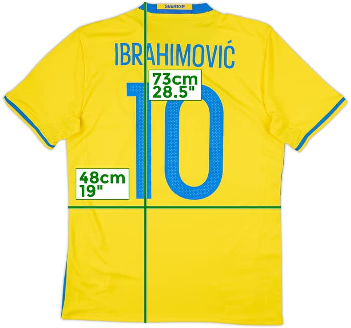2016-17 Sweden Home Shirt Ibrahimovic #10 - 10/10 - (S)