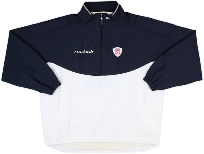 2001-02 Liverpool Reebok 1/2 Zip Track Jacket - 7/10 - (XL)