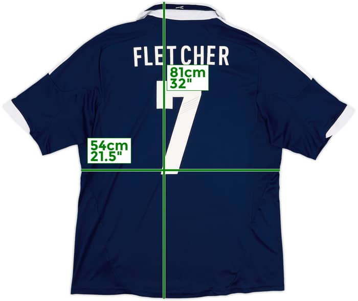 2011-13 Scotland Home Shirt Fletcher #7 - 6/10 - (XL)