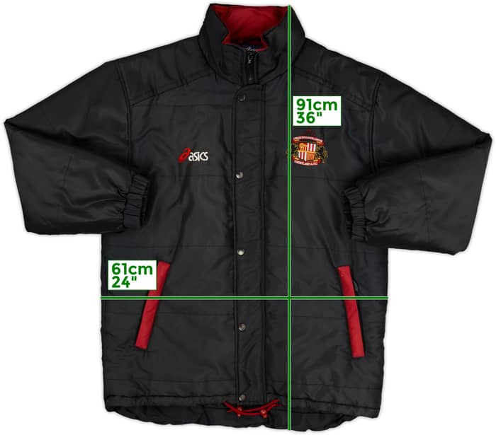 1997-00 Sunderland Asics Padded Bench Coat - 9/10 - (M)