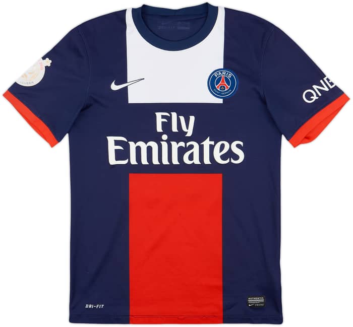 2013-14 Paris Saint-Germain Home Shirt Beckham #32 - 4/10 - (S)