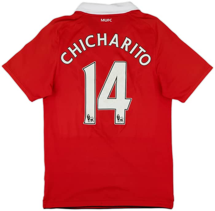 2010-11 Manchester United Home Shirt Chicharito #14 - 5/10 - (S)