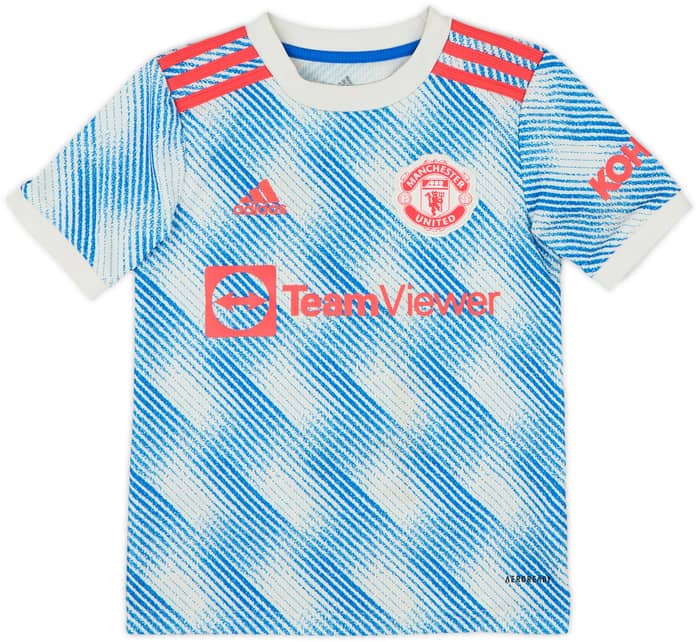 2021-22 Manchester United Away Shirt - 9/10 - (7-8 Years)